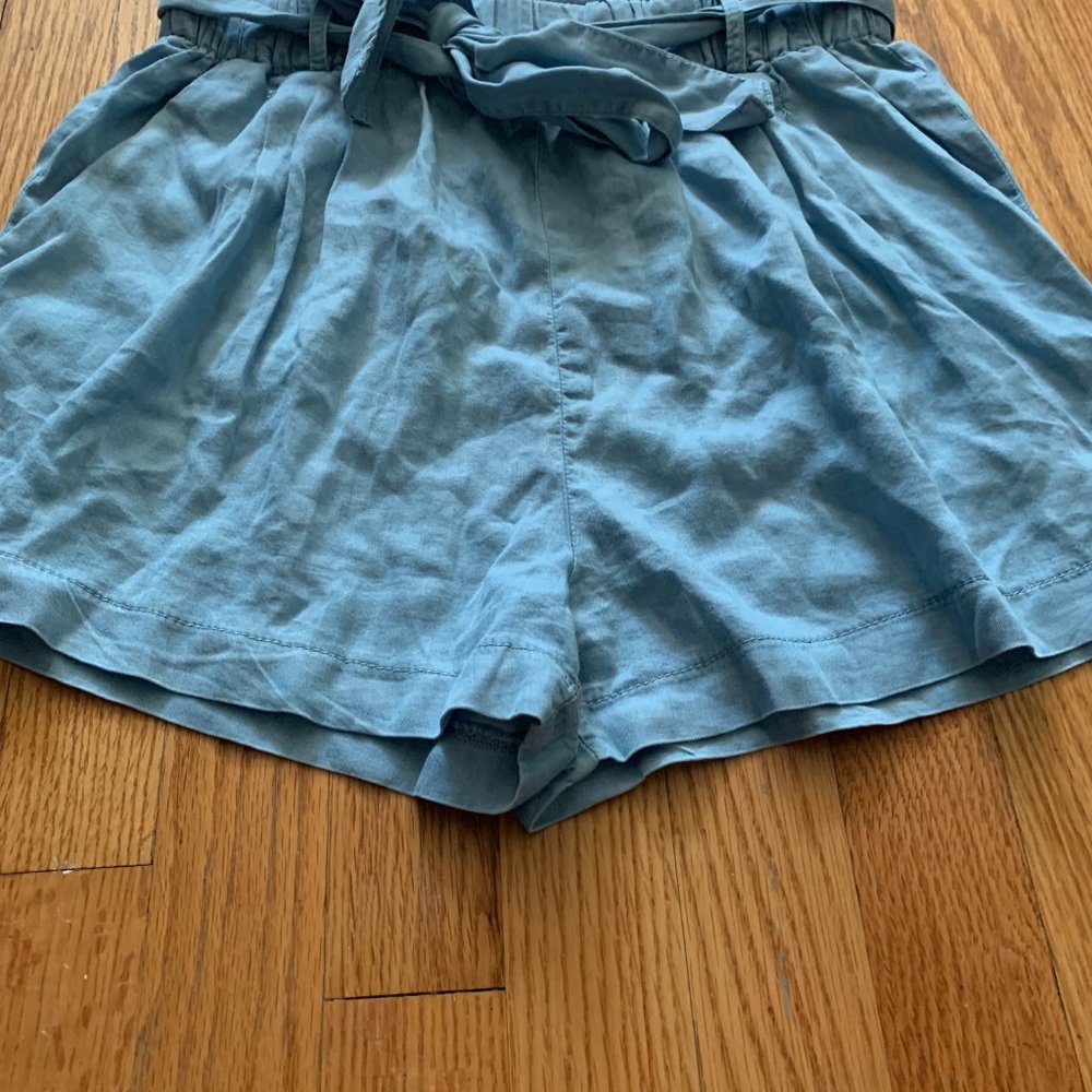 Blue Flowy Summer Shorts